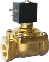 2-Way, High Pressure Combined Operating Solenoid Valve, Normally Closed