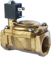 2-Way, Pilot Diaphragm Solenoid Valve, Normally Open