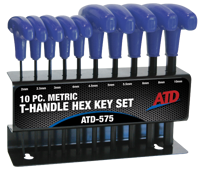 10 Pc. Metric T-Handle Hex Key Set