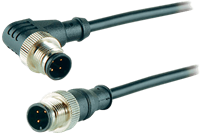 Adsens M12QD Male Connector, 3, 4 and 5 pins