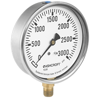 Ashcroft Stainless Steel Commercial Gauge, 1008A/AL