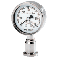 Ashcroft Sanitary Pressure Gauge, 1032 Fractional