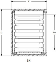 HK/BK Series Needle Roller Bearings and Races