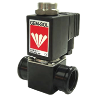 Gem-Sol Chem-Sol 1/2" 2/2-Way Solenoid Valve