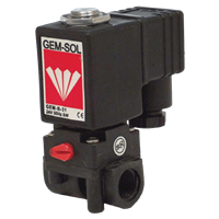 Gem-Sol Chem-Sol 1/4" 2/2-Way Solenoid Valve