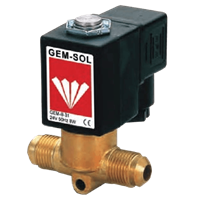 Gem-Sol Direct Operated 2/2-Way Solenoid Valve for Air Conditioning Systems