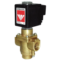 Gem-Sol General-Purpose Direct Operated 1/4", 3/8", 1/2", 3/4" 3/2-Way Solenoid Valve