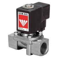 Gem-Sol LPG 1/4", 3/8", 1/2" 2/2-Way Solenoid Valve