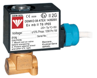 Gem-Sol Solenoid Valve Ex Coil