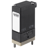 Burkert 2/2 or 3/2-Way Miniature Rocker Solenoid Valve, 127