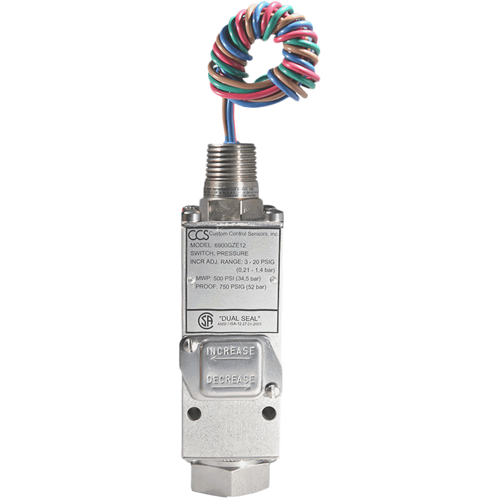6900GZE Series Pressure Switch | Telematic Controls Inc.