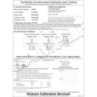 3-Point NIST Traceable Calibration