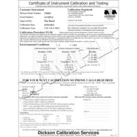 3-Point Ultima NIST A2LA Accredited Calibration