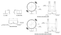 PSHOE-01 E-Z LINE® Weld-On & Clamp-On Pipe Shoe Assemblies