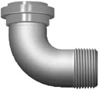 Swivel: Zinc Plated, Insulated, 90 Elbow