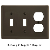 Combination Wallplates - 3-Gang