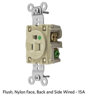 HBL® Extra Heavy Duty Hospital Grade Single Receptacles