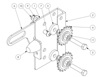 Intake Drive Idler #2022477