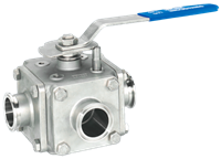 507F 3/4/5-Way Sanitary Ball Valve: 1/2" - 2"