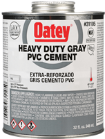 Oatey® Heavy Duty Gray PVC Cement