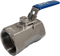 1 Piece 316 Stainless Steel Ball Valve #166RT