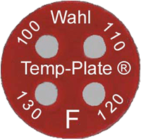 MICRO Four-Position Round Temp-Plate °F