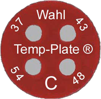 MINI Four-Position Round Temp-Plate °C