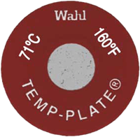 Round Single Position Temp-Plate 160°F & 71°C