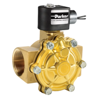 Parker 2-Way Normally Closed, 1½" NPT General-Purpose Solenoid Valves