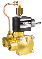 Parker 3-Way Normally Closed, ¾" NPT General-Purpose Solenoid Valves