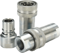 High Pressure, High Flow, 1” & 1-1/2” Size Steel Quick Couplings (Hydraulic) 5000 psi - HP Series Nipples