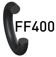 Fully Fluorinated Fluorocarbon O-Ring, 80 Shore A, Excellent Cold Flexibility, Black (Praedifa Series FF400-80, Parofluor®) 