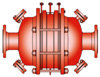 DA-SB-PTFE In-Line Detonation Flame Arrester