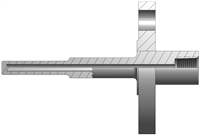 Reduced-Tip Flanged Thermowell