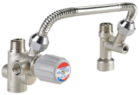 AMX300TLF/U DirectConnect Water Heater Kit Including Valve, Tee, and 8 inch Flex Connector - Low Lead