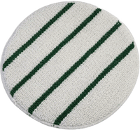 Low Profile Bonnet, Green Scrub Strips, White