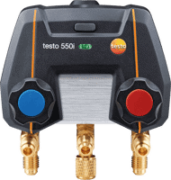 Testo 550i - App-Controlled Digital Manifold with Bluetooth and 2-way Valve Block