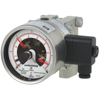 Model DPGS43HP.100, DPGS43HP.160 Differential Pressure Gauge with Switch Contact