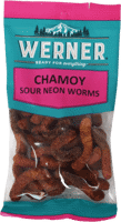 Chamoy Sour Neon Worms - Value Size