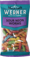 Sour Neon Worms - Value Size