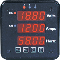 3-In-1 AC Volt/AMP/ Hertz 2493 Series