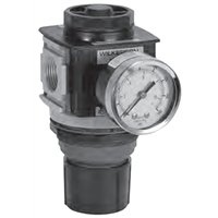 Wilkerson R28 Series Modular 28 Series Regulator, Port Size 3/8, 1/2, 3/4; Flows to 233 SCFM